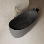 MonBlari Ingot-Shaped 99973 Carbon Fiber Bath Side Top View