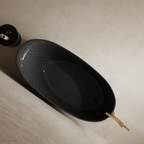 MonBlari Long Oval 99972 Carbon Fiber Bath Top View Close-up