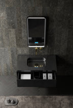 MonBlari MC-V9960 carbon fiber vanity units with mirror-900mm front view