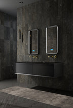 MonBlari MC-V9962 carbon fiber vanity unit with mirror-1800mm side view