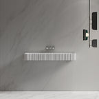MonBlari MR-G8856-1 solid surface wall-mounted basin front view