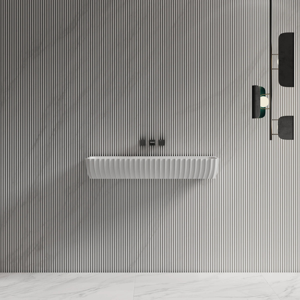 MonBlari MR‑G8876‑1 Solid Surface Basin