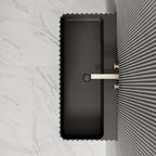 MonBlari MR‑G8876‑1 black solid surface basin top view
