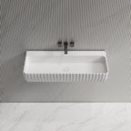 MonBlari MR‑G8876‑1 solid surface basin front top view