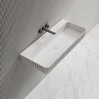 MonBlari MR‑G8876‑1 solid surface basin side top view close-up
