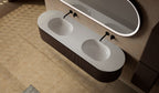 MonBlari MW-V0602A double vanity units with mirror-1800mm side top view