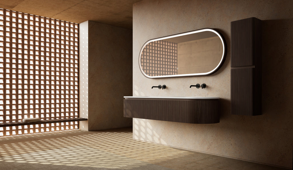 MonBlari MW-V0602A double vanity units with mirror-1800mm side view
