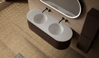 MonBlari MW-V0602 double vanity units with mirror-1500mm side top view