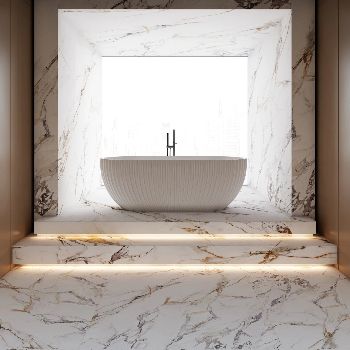 MonBlari MY-66611 Freestanding Bath Front View