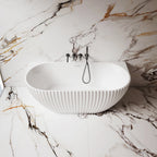 MonBlari MY-66616 Arc-shaped Wall-Mounted Bath Front Top View