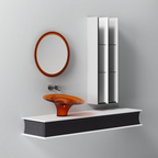 MonBlari SPRING Series Bathroom Vanity Units with Mirror Diagonal View