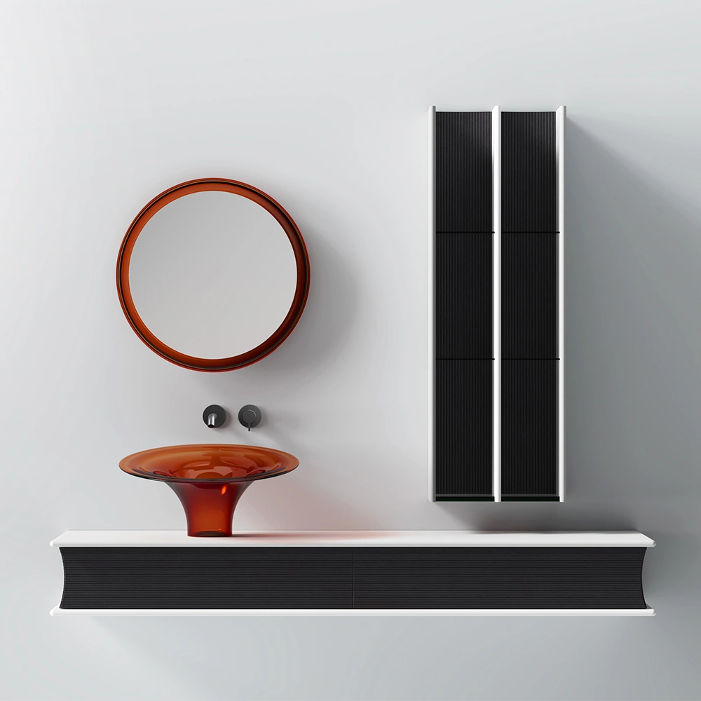 MonBlari SPRING Series Bathroom Vanity Units with Mirror Front View
