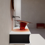 MonBlari SPRING Series Bathroom Vanity Units with Mirror Side View
