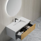 MonBlari TW-2500 Vanity Units with Mirror – 800mm  Left Side Top View Close-up