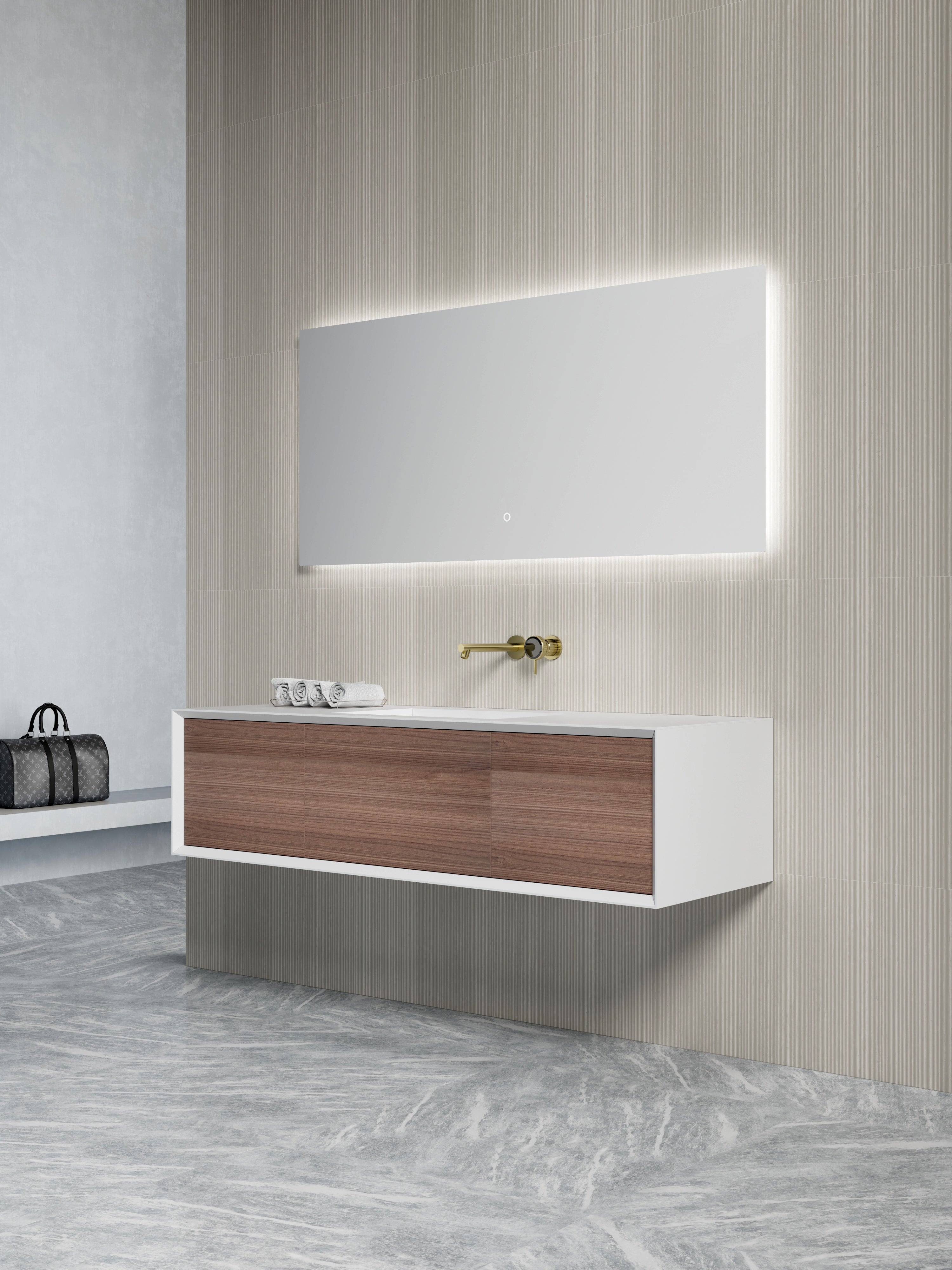 MonBlari TW-2507 vanity units with mirror-1600mm side view