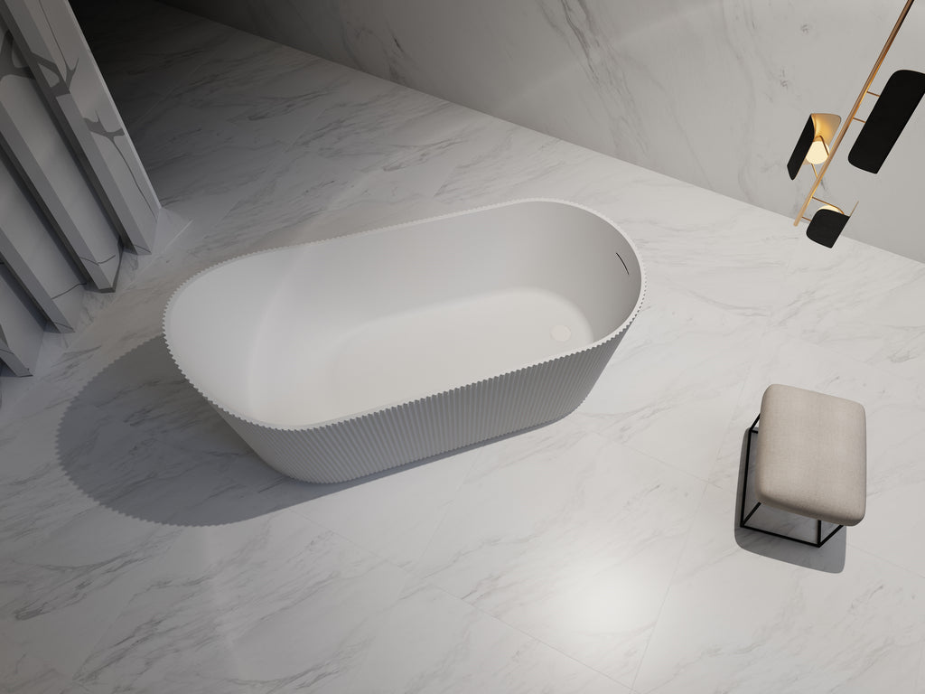 MonBlari TW-7192 Freestanding Bath Diagonal Top View Close-up