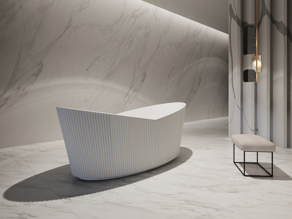 MonBlari TW-7193 Freestanding Bath Diagonal View
