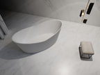 MonBlari TW-7193 Freestanding Bath Diagonal Top View Close-UP