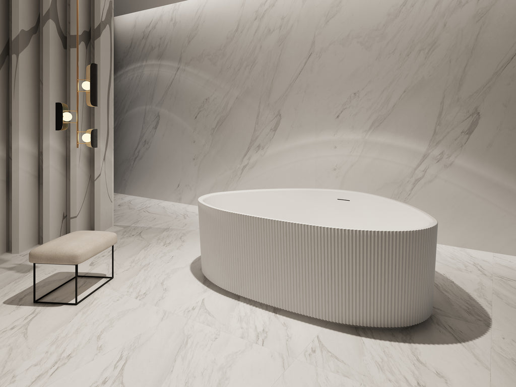 MonBlari TW-7196 Freestanding Bath Right Side View