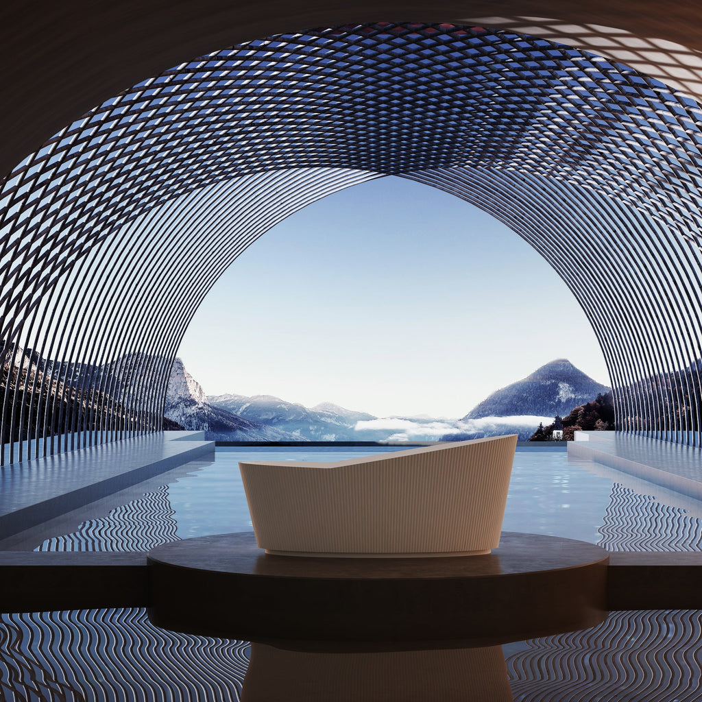 MonBlari TW-7198 Freestanding Bath Front View