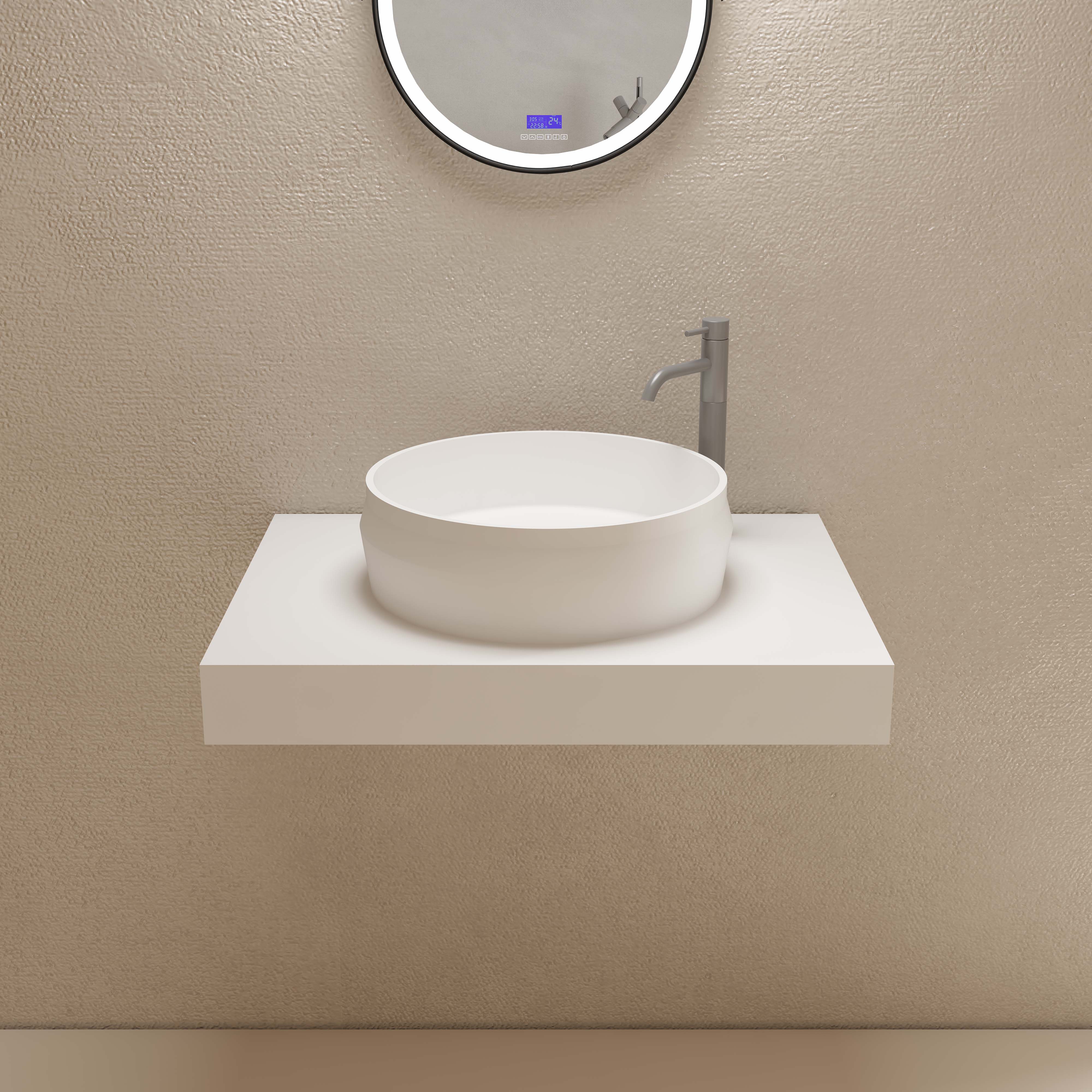 MonBlari TW-8639A solid surface countertop basin Main image