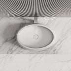 MonBlari TW-8693A Solid Surface Countertop Basin Front Top View Close-up