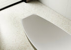 MonBlari TW-8991 solid surface bath side view close-up
