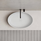 MonBlari TW-A101 Solid Surface Countertop Basin 600mm Front Top View Close-up