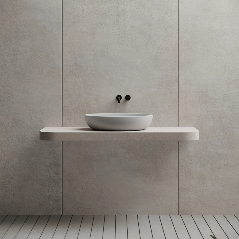 MonBlari TW-A101 Solid Surface Countertop Basin 600mm Front View
