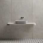 MonBlari TW-A102 Solid Surface Countertop Vessel Bathroom Sink 600mm Front View