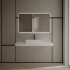 MonBlari TW-A160 White Countertop Solid Surface Basin