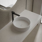 MonBlari TW-A8129 solid surface basin side view