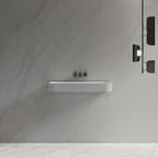 MonBlari TW-G261 Solid Surface Wall-Mounted Basin Bathroom Sink 750mm -1200mm Front View