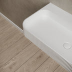 MonBlari TW-G261 Wall-Mounted Basin Side Top View Close-up