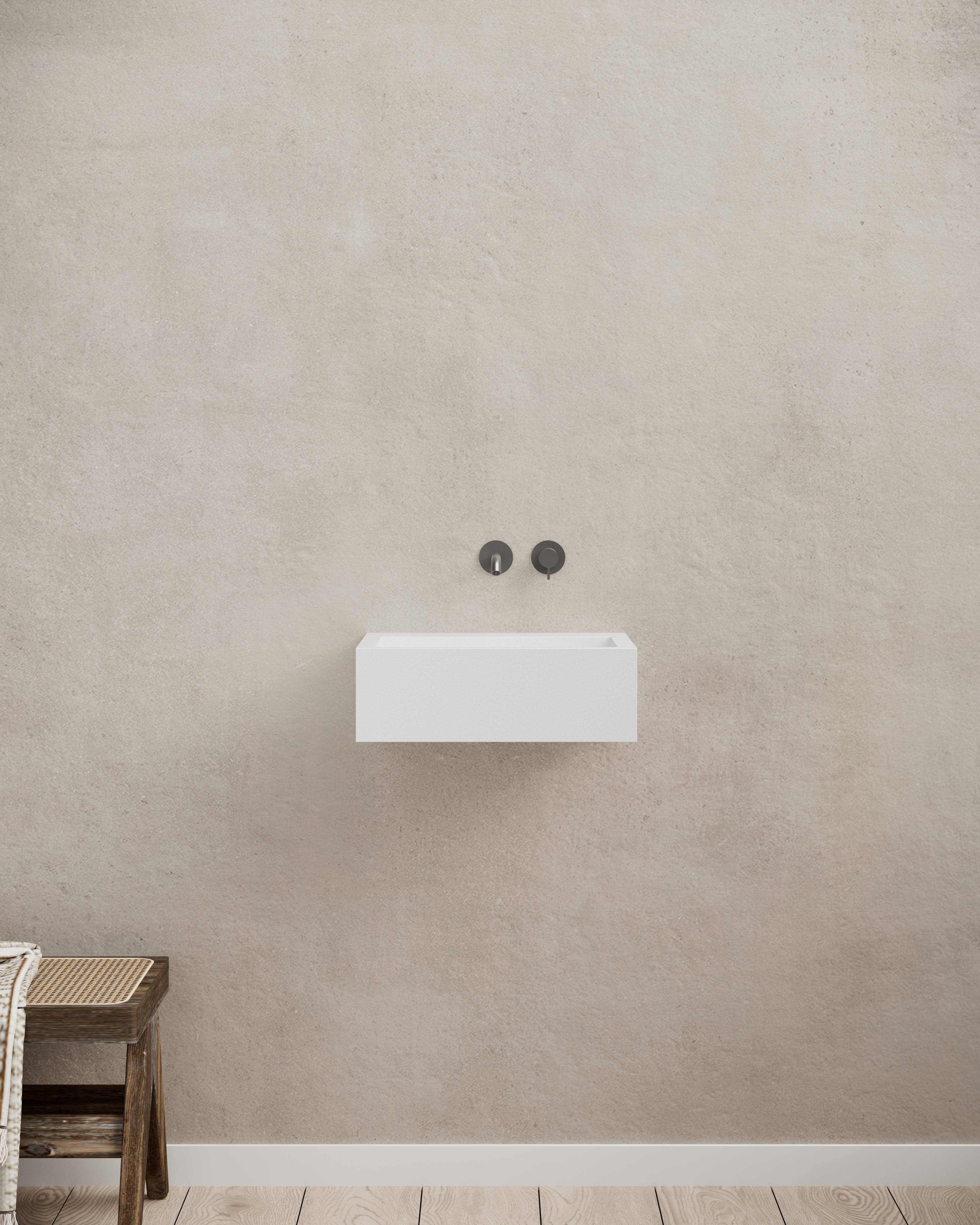 MonBlari TW-G271 wall-mounted basin front view Main image