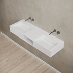 MonBlari TW-G286 Solid Surface Wall-Mounted Basin Side View