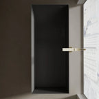 MonBlari Tw-8572 Black Freestanding Solid Surface Bathtub Top View