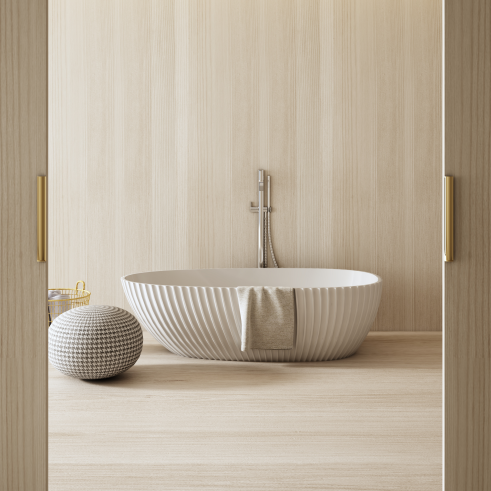 MonBlari VENUS Series Long Oval Bath Front View Panorama-1700x850x580mm-Scenario