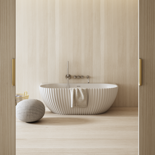 MonBlari VENUS Series Wall-Mounted Bath Front View Panorama-1700x800x580mm-Scenario Main image
