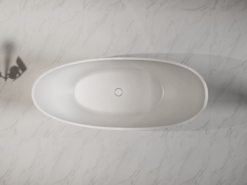 MonBlari XA-8816 solid surface bath top view close-up