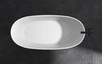 MonBlari XA-8838 solid surface freestanding bath top view detail