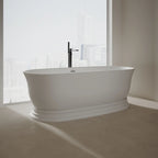 MonBlari XA-8898 Solid Surface Freestanding Bath Diagonal View