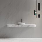 MonBlari XA-A10 Solid Surface Countertop Basin Bathroom Sink 360mm Front View