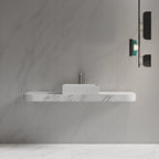 MonBlari XA-A32B Solid Surface Vessel Sink Countertop Basin 510mm - 600mm Front View