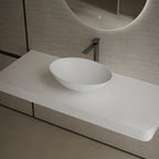 MonBlari XA-A72 Solid Surface Basin Side Top View
