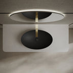MonBlari XA-A76 black countertop basin top view