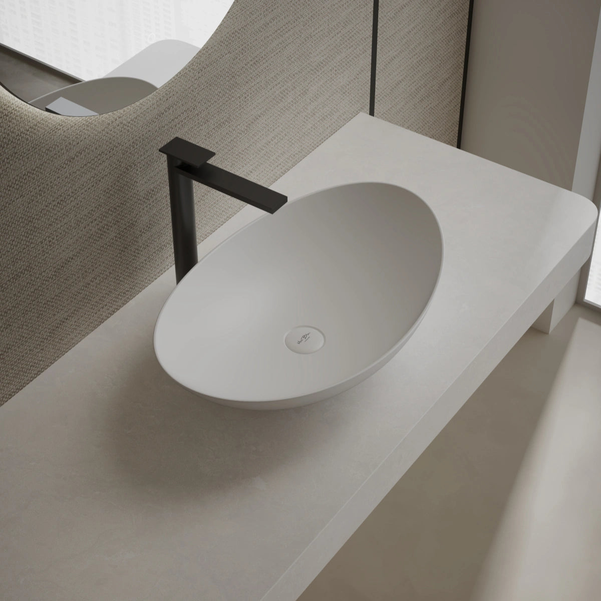 MonBlari XA-A76 countertop basin side top view Main image