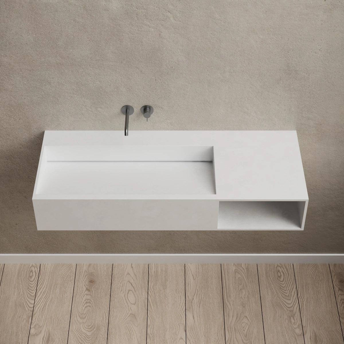 MonBlari XA-G62L/R wall-mounted basin front top view