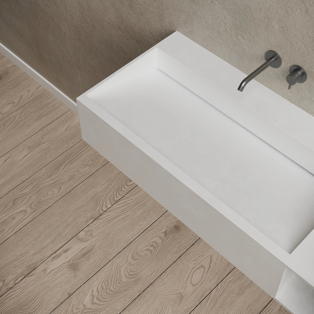 MonBlari XA-G62L/R wall-mounted basin side top view close-up