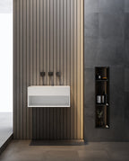 MonBlari XA-G71 solid surface wall-mounted basin front view